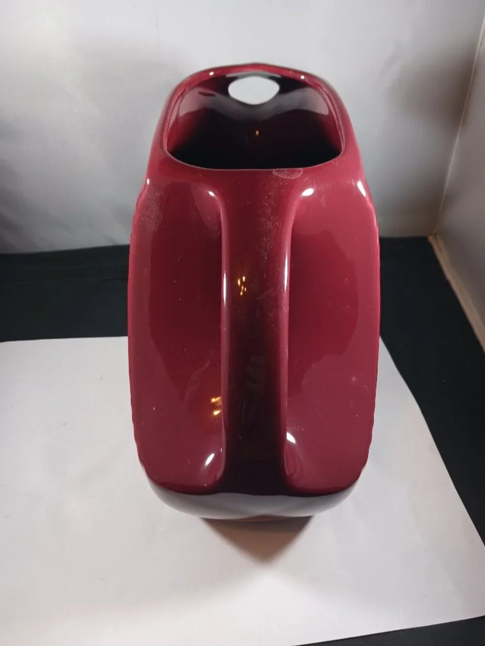 Fiestaware Scarlet Red Large Disc Pitcher 67oz Homer Laughlin